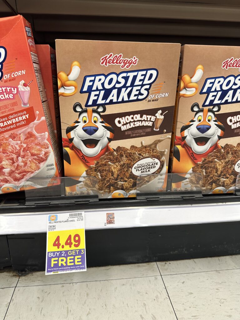 Kellogg's Cereals Kroger Shelf Image