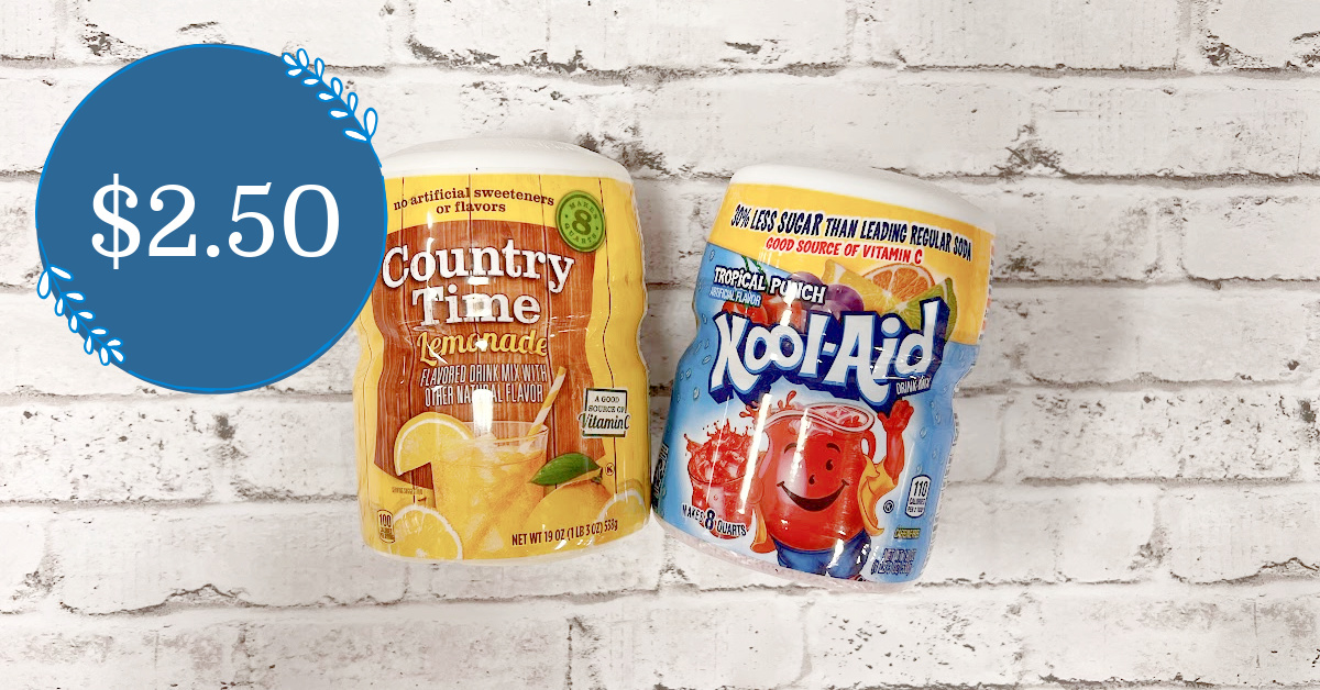 Country Time, Kool-Aid and Tang are $2.50 at Kroger! - Kroger Krazy