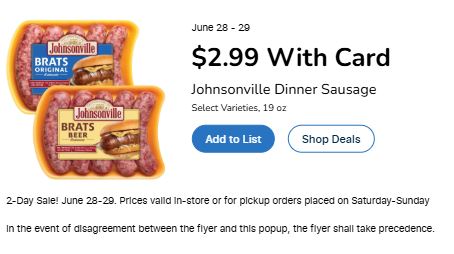Kroger 2 Day Sale