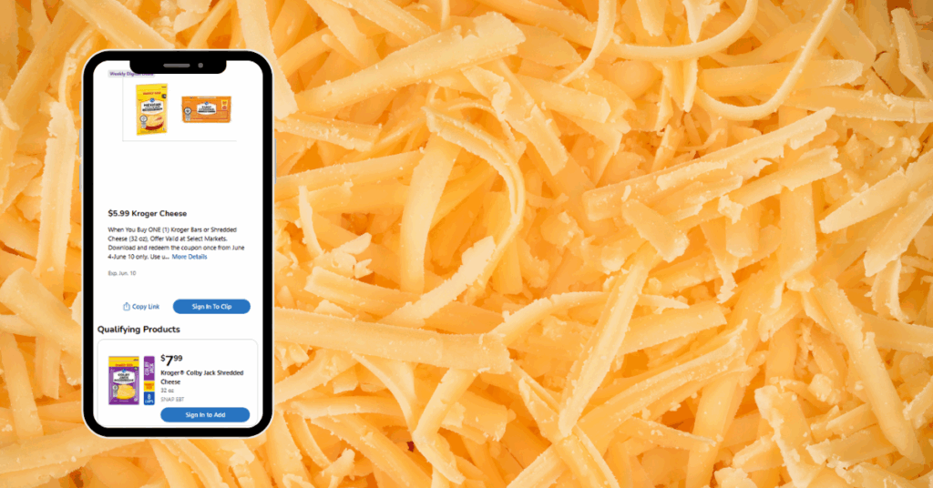 Kroger Cheese Digital Coupon
