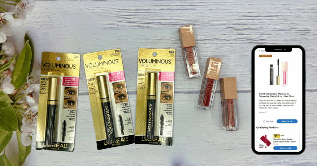 L'Oreal Paris Lifter Gloss and Voluminous Mascara Kroger Digital Coupon (1)