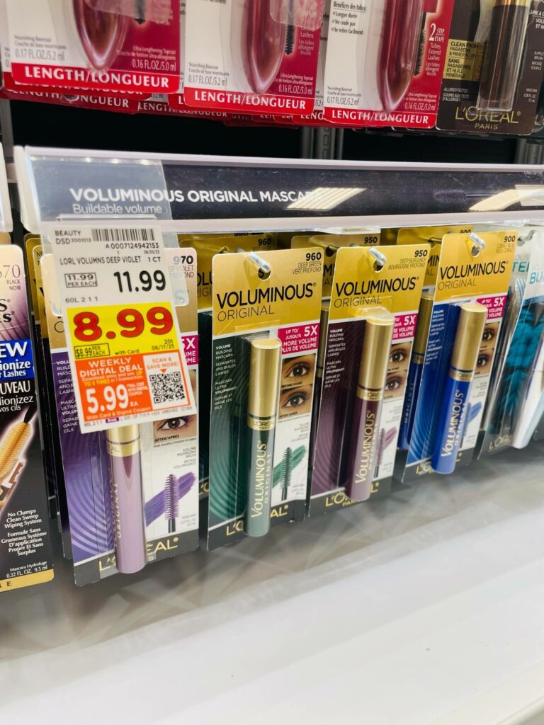 L'Oreal Paris and Maybelline Kroger Shelf Image