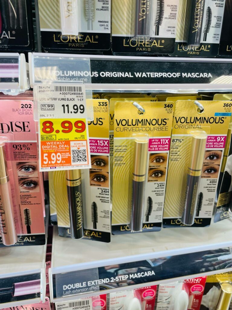 L'Oreal Paris and Maybelline Kroger Shelf Image