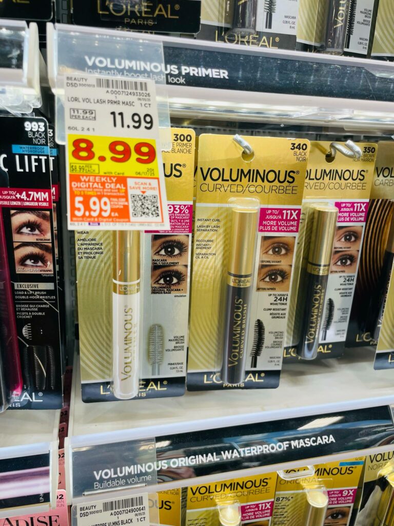 L'Oreal Paris and Maybelline Kroger Shelf Image