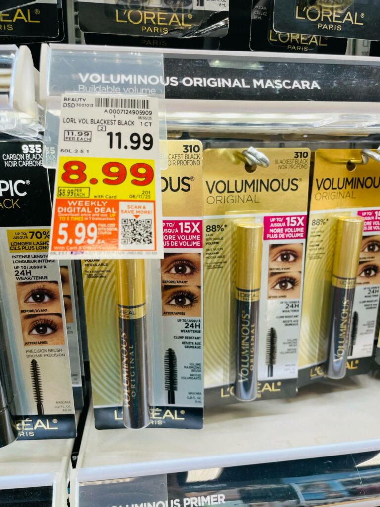 L'Oreal Paris and Maybelline Kroger Shelf Image