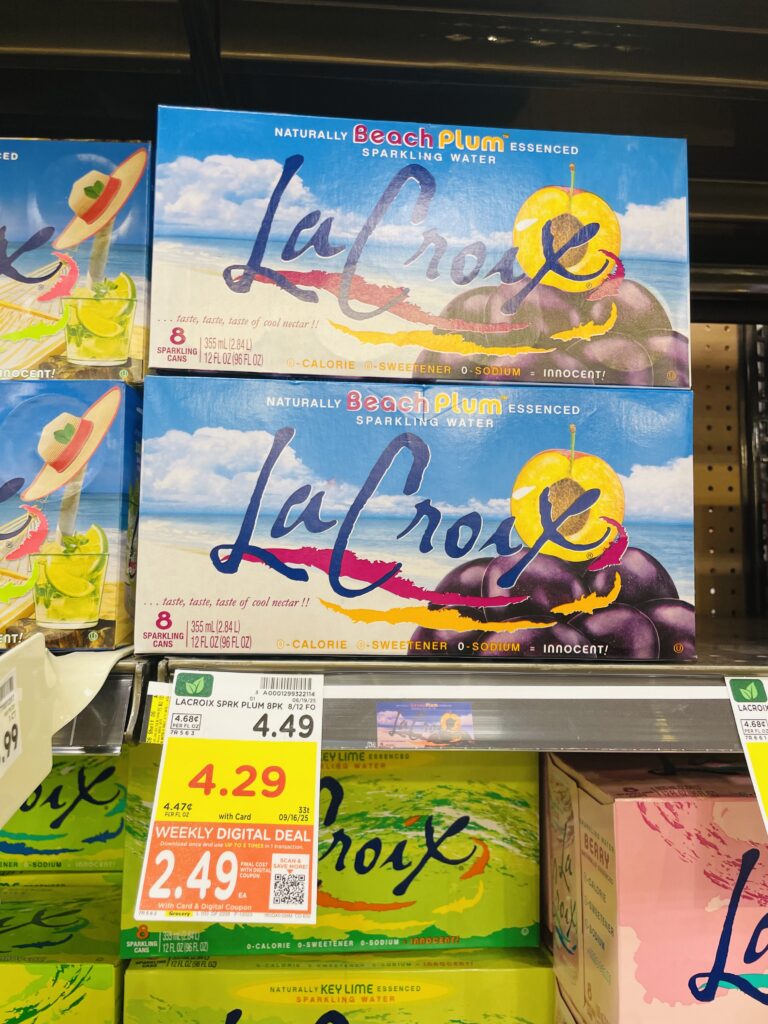 LaCroix Sparkling Water kroger shelf image