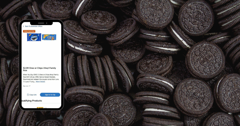 Oreo and chips ahoy kroger digital coupon