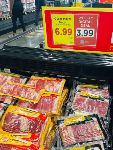 Oscar Mayer Bacon Kroger Shelf Image