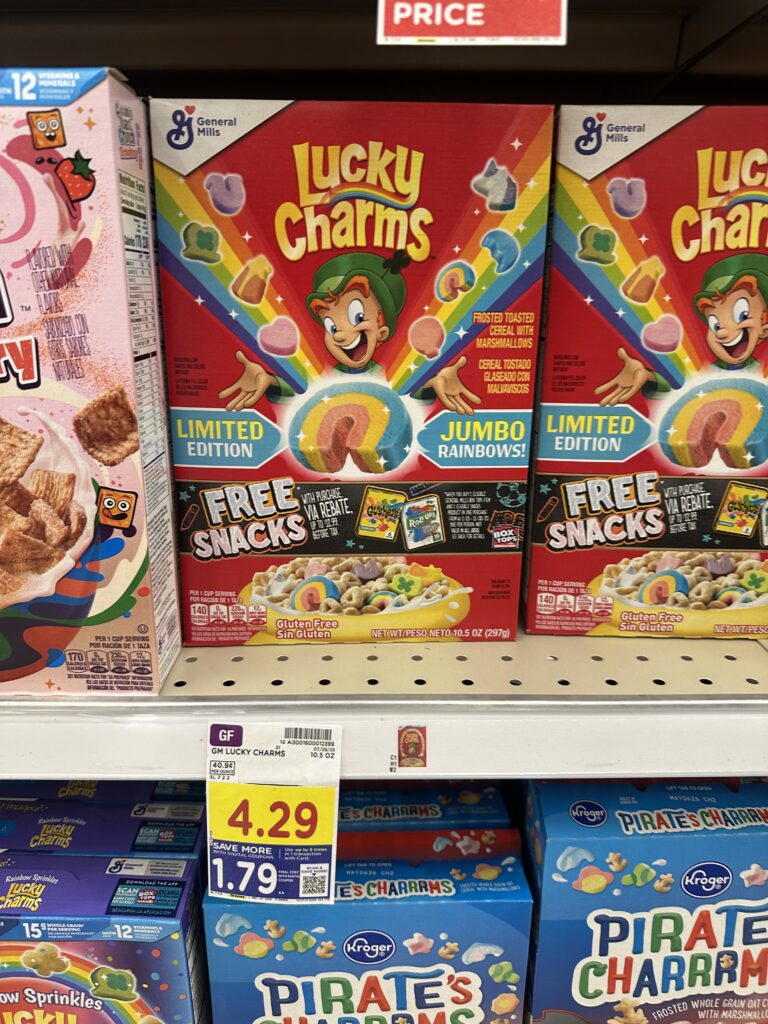 General Mills Cereal Kroger Shelf Image