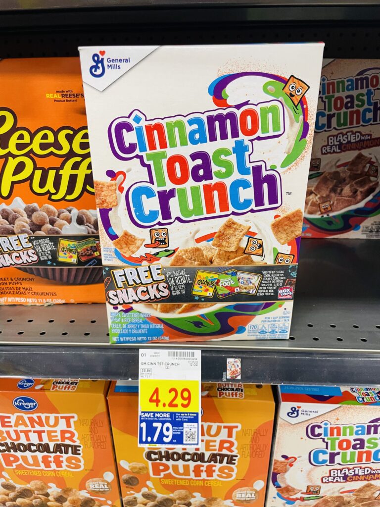 General Mills Cereal Kroger Shelf Image