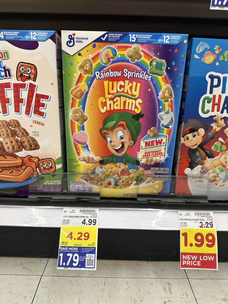 General Mills Cereal Kroger Shelf Image