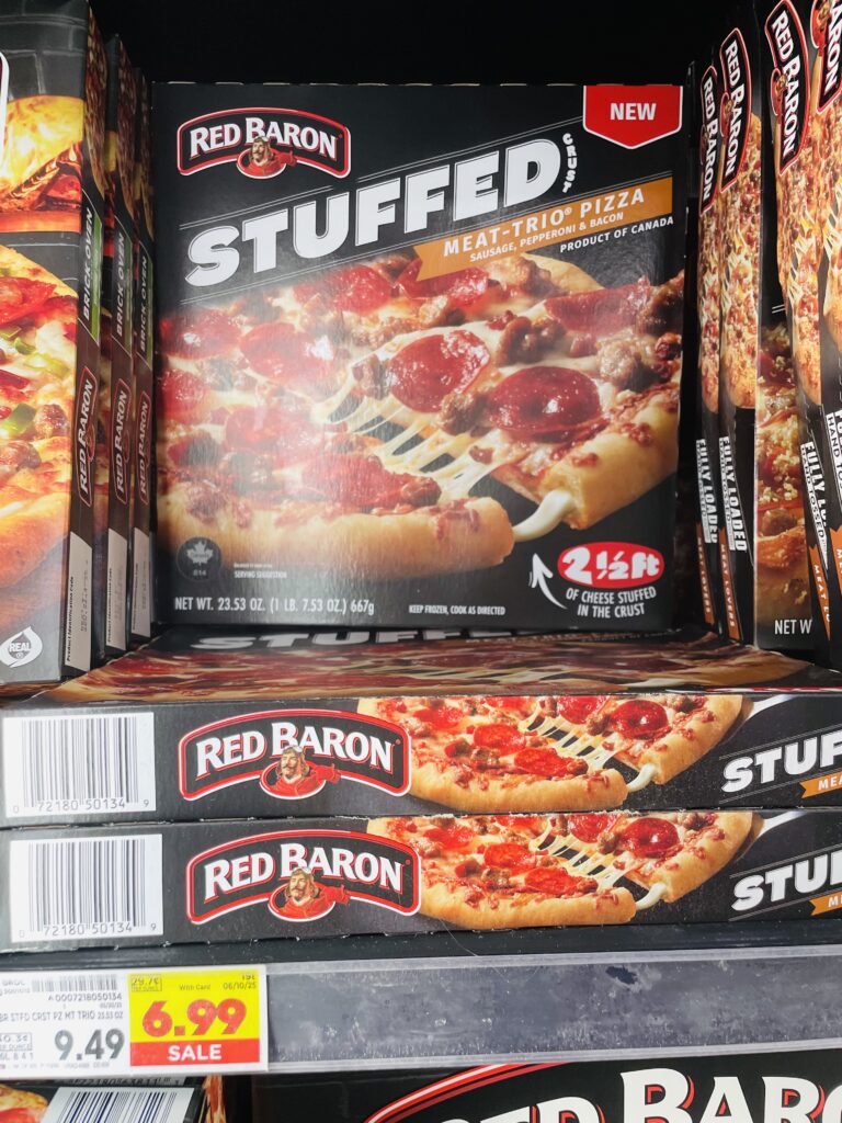 red baron stuffed crust kroger shelf image