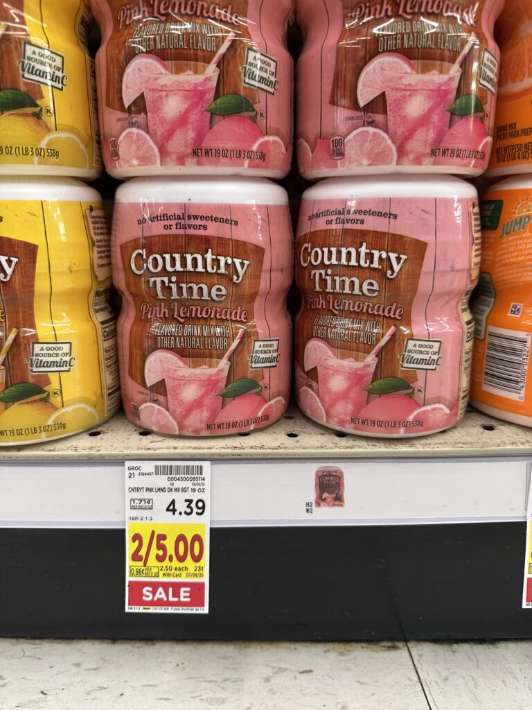 Country Time Lemonade Kroger Shelf Image