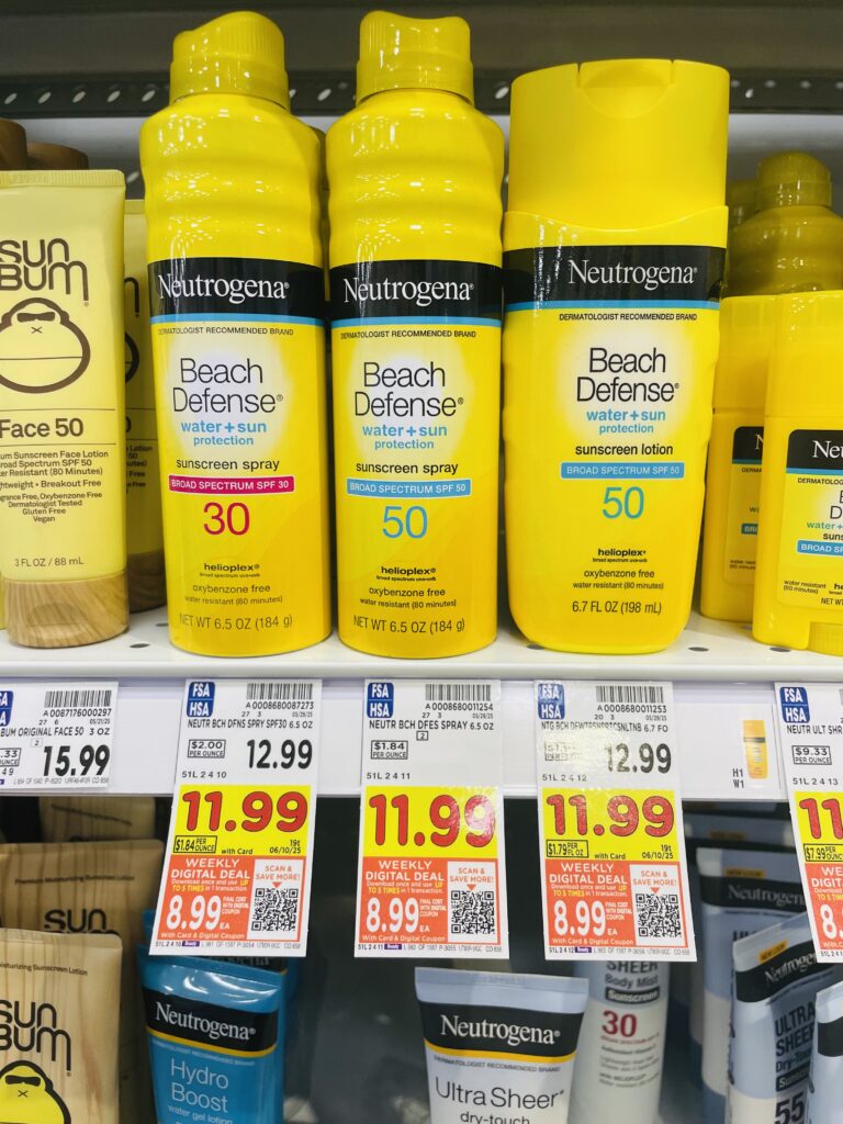 Neutrogena Sun Kroger Shelf Image