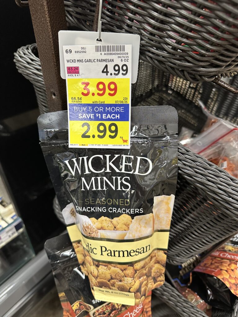 wicked minis seasoned crackers kroger shelf image