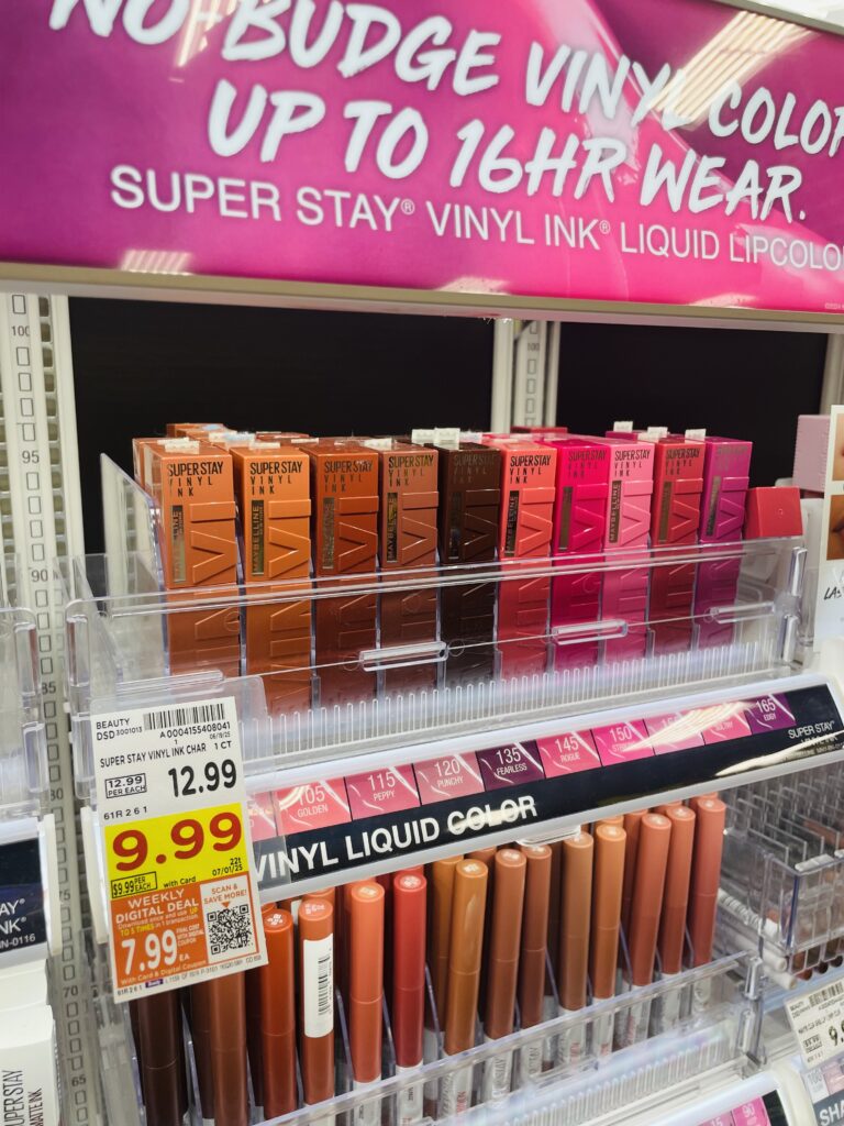 Maybelline New York and NYX Kroger Shelf Image