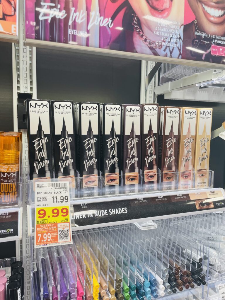 Maybelline New York and NYX Kroger Shelf Image