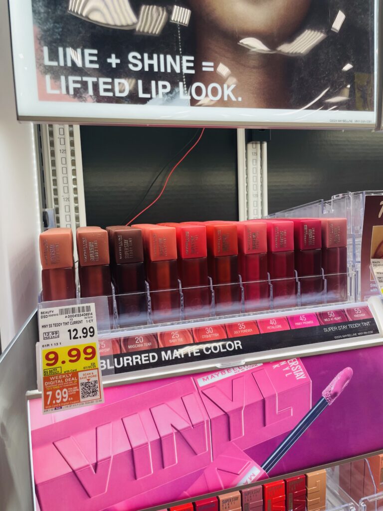 Maybelline New York and NYX Kroger Shelf Image