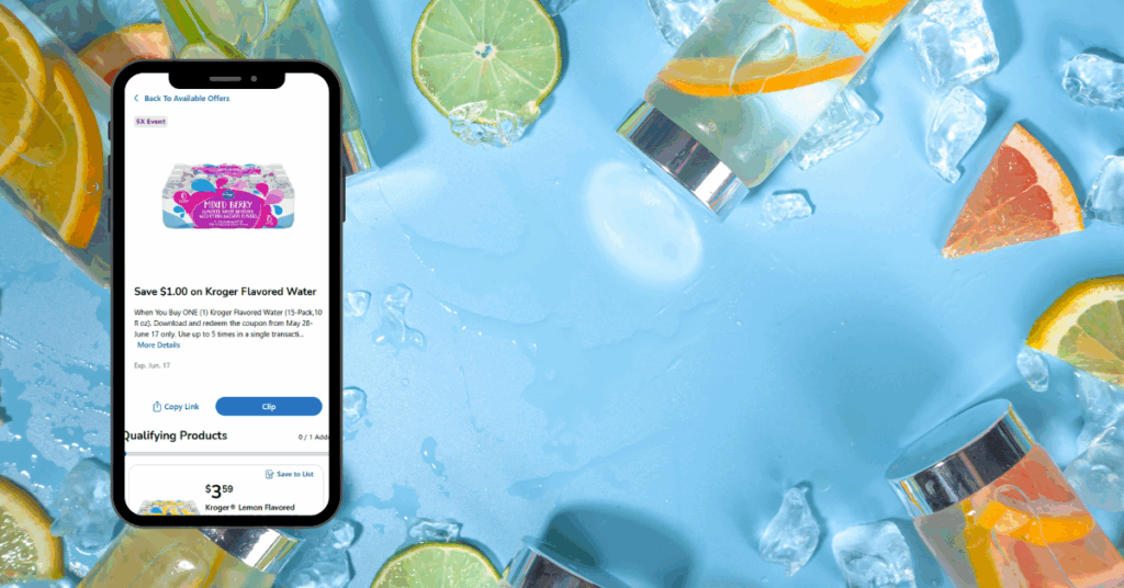 kroger flavored water digital