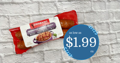 Zatarain's Smoked Sausage Kroger Krazy