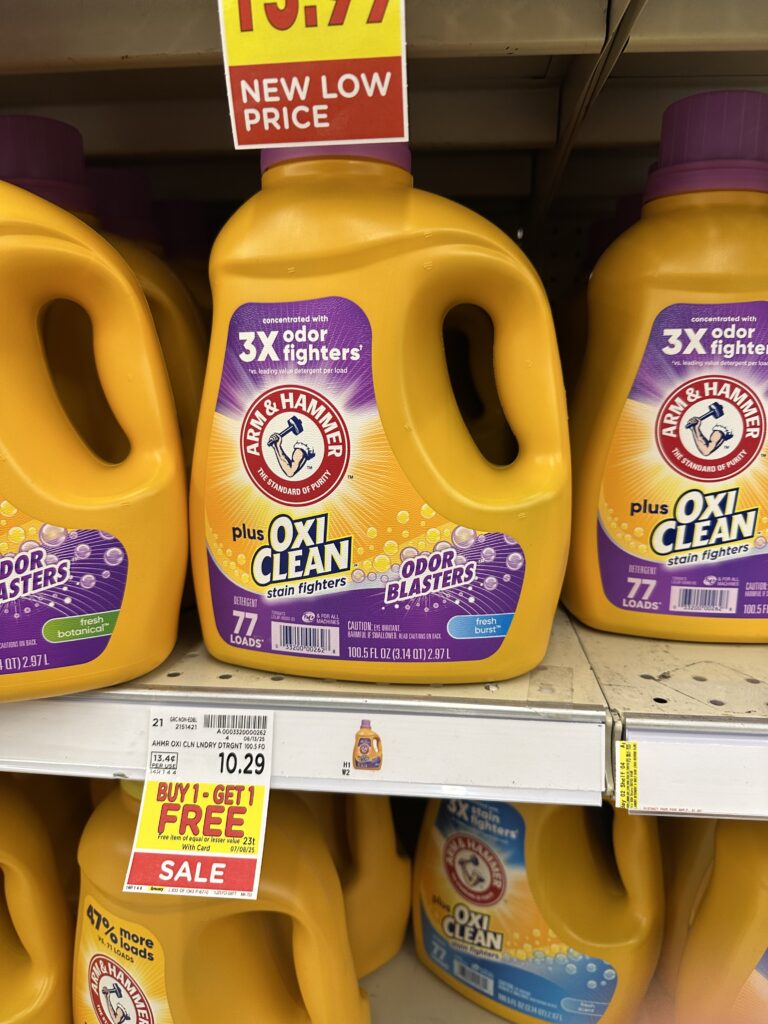 arm & hammer laundry kroger shelf image (1)