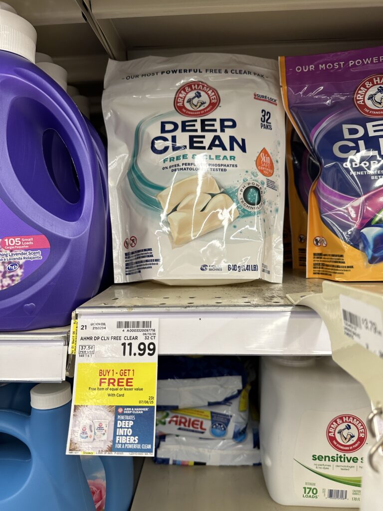 arm & hammer laundry kroger shelf image (1)