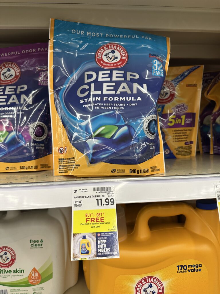 arm & hammer laundry kroger shelf image (1)
