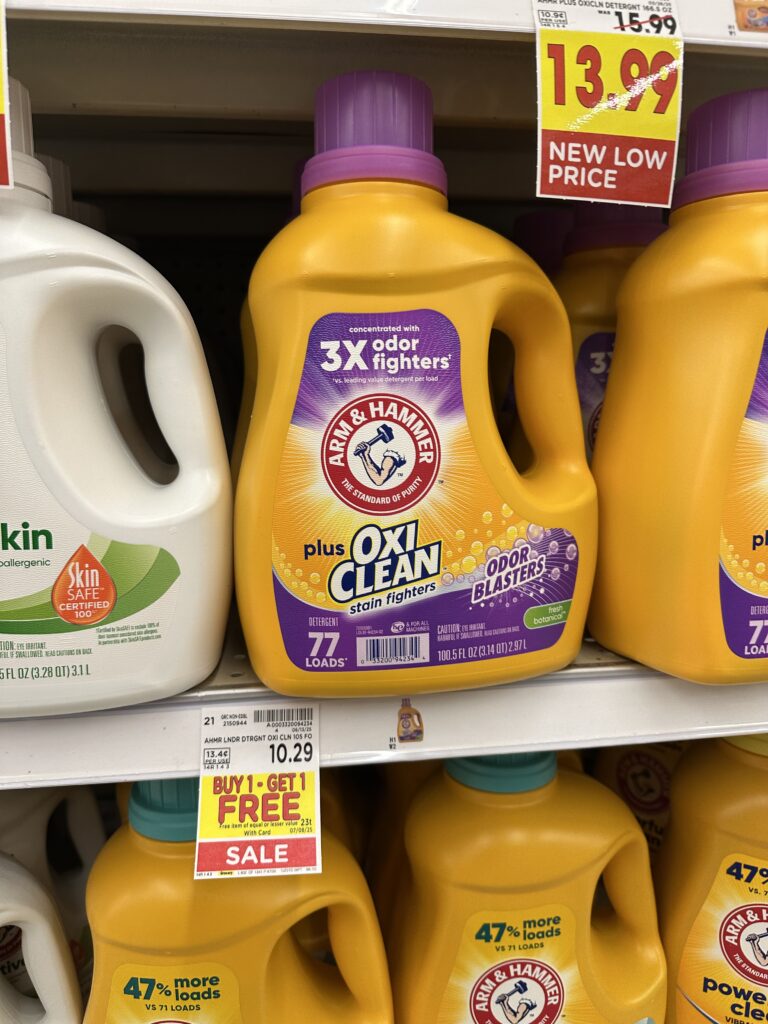 arm & hammer laundry kroger shelf image (1)