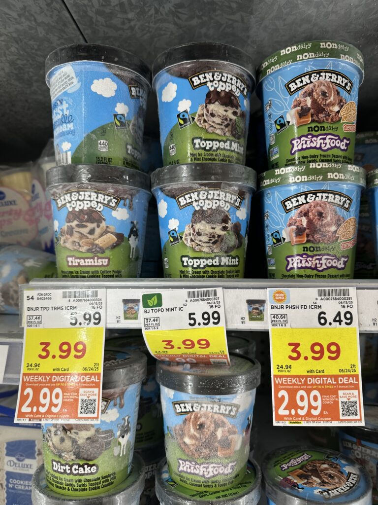 ben & jerry's ice cream kroger shelf image (1)