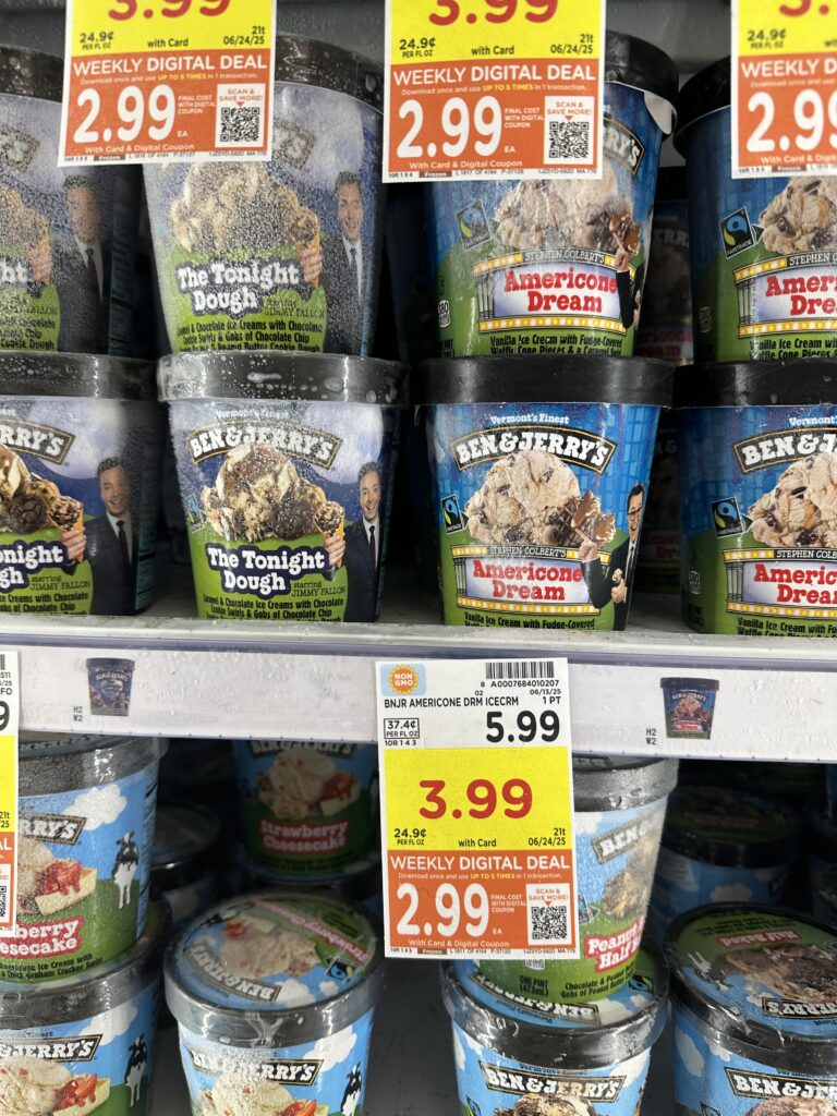 ben & jerry's ice cream kroger shelf image (1)