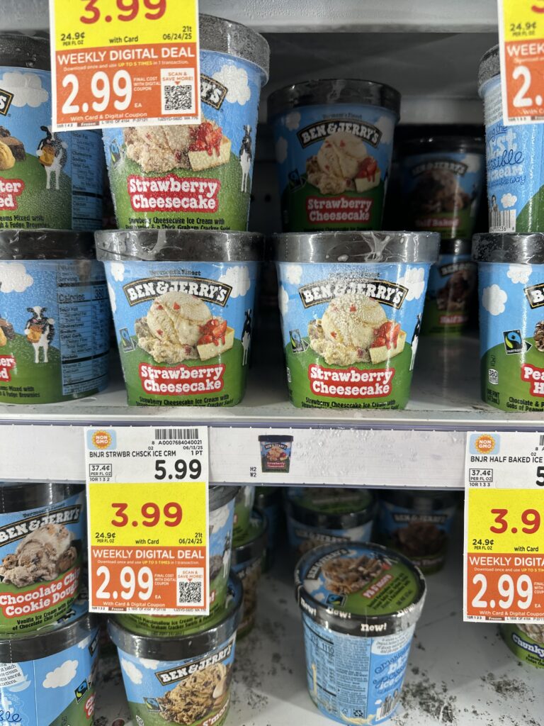 ben & jerry's ice cream kroger shelf image (1)