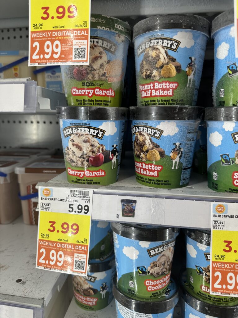 ben & jerry's ice cream kroger shelf image (1)