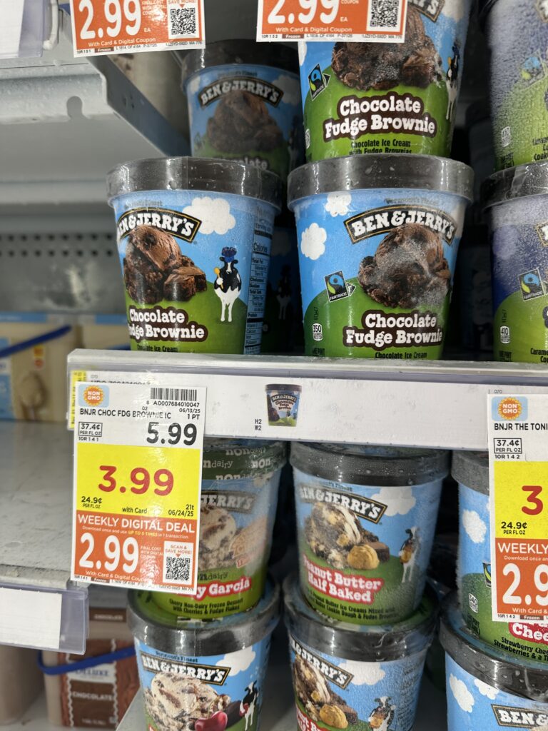 ben & jerry's ice cream kroger shelf image (1)