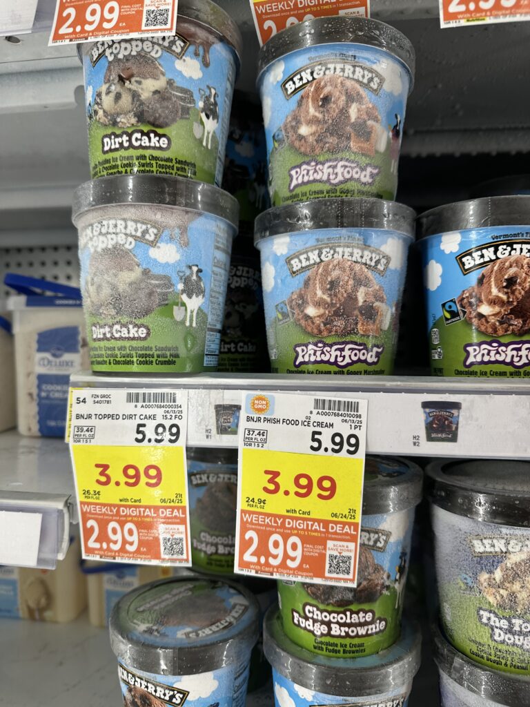 ben & jerry's ice cream kroger shelf image (1)
