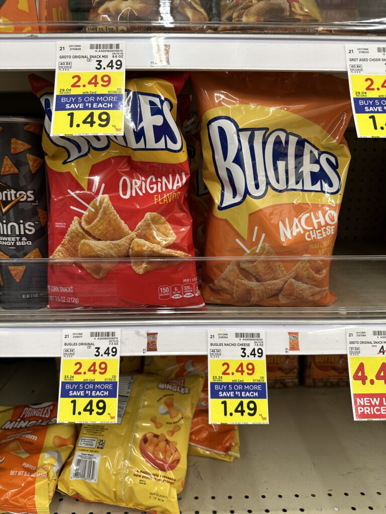 chex mix, bugles and gardettos kroger shelf image (1)