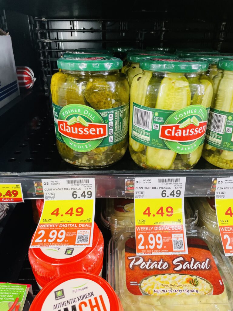 claussen pickles kroger shelf image (1)