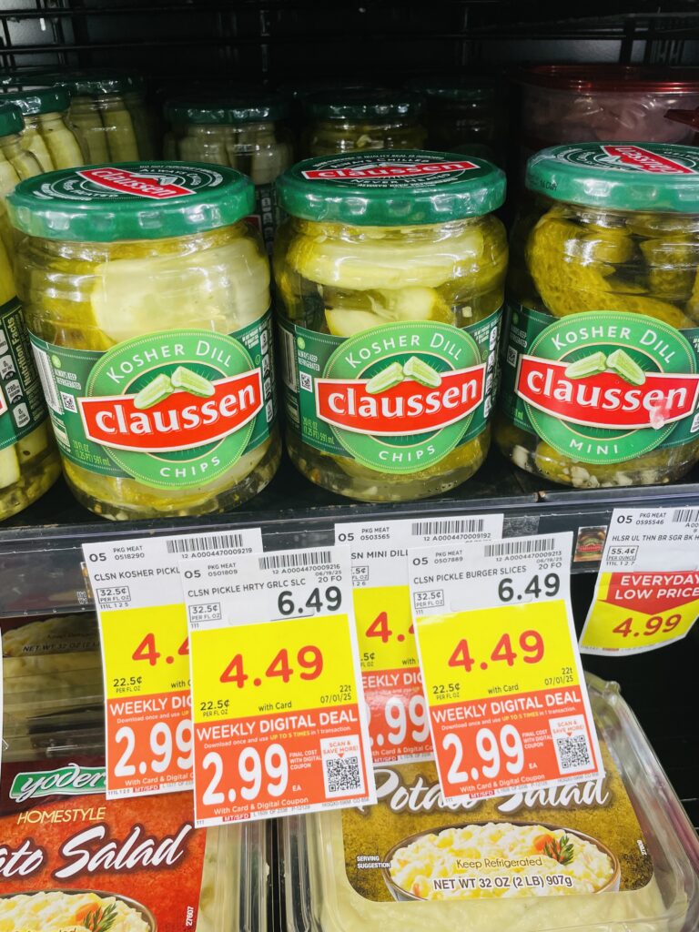 claussen pickles kroger shelf image (1)