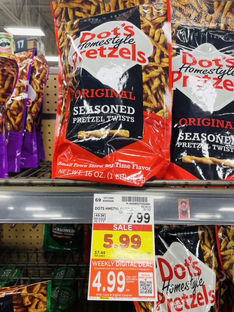 dot's pretzels kroger shelf image (1)