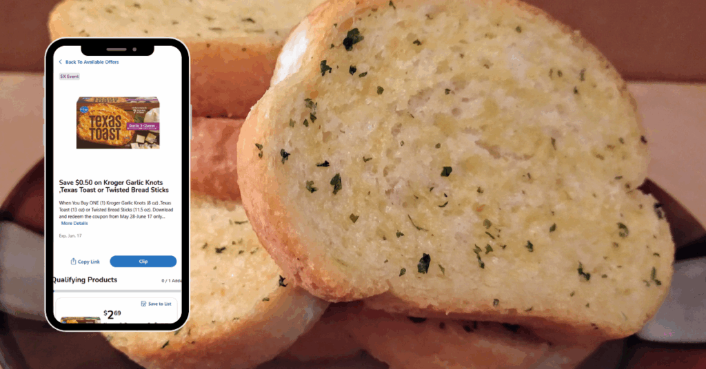 kroger garlic knots and texas toast digital