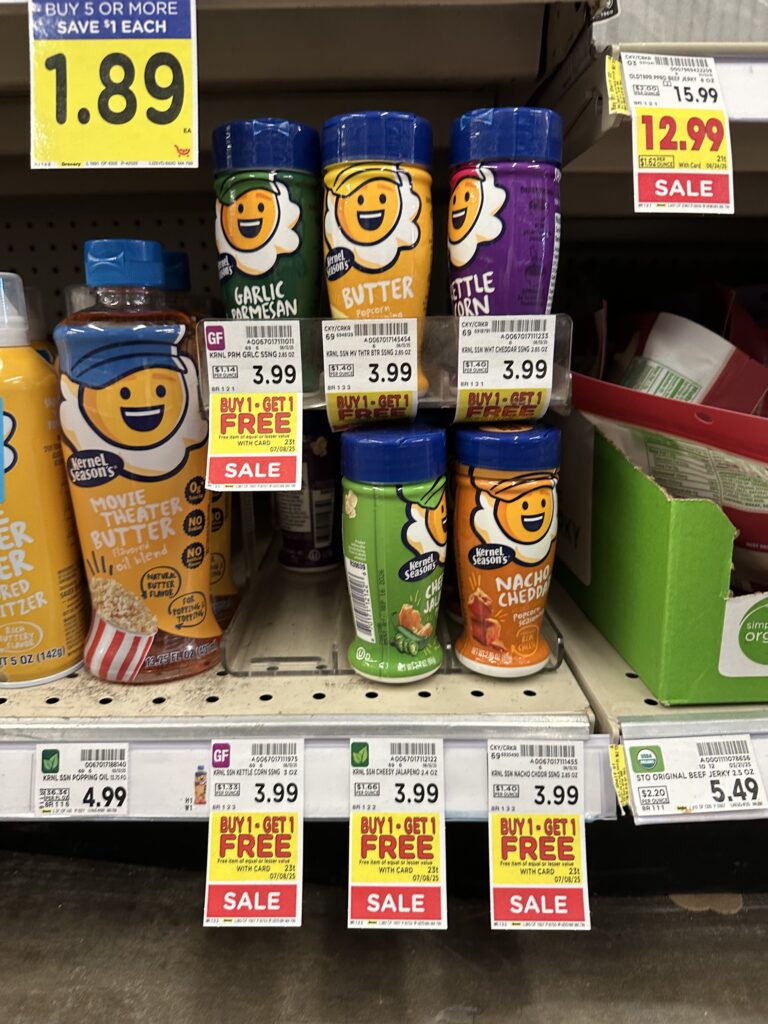 kernel seasonings kroger shelf image