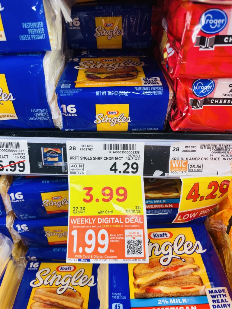 kraft singles kroger shelf image (1)