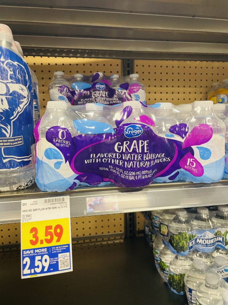 kroger flavored water shelf image (1)