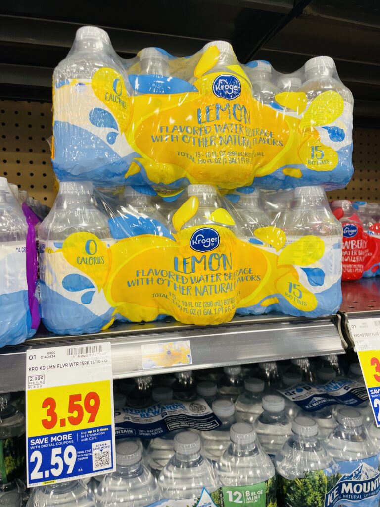 kroger flavored water shelf image (1)