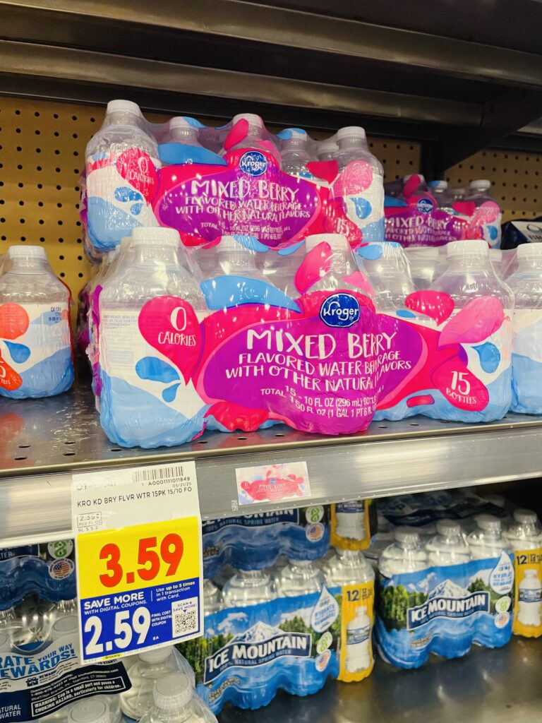 kroger flavored water shelf image (1)