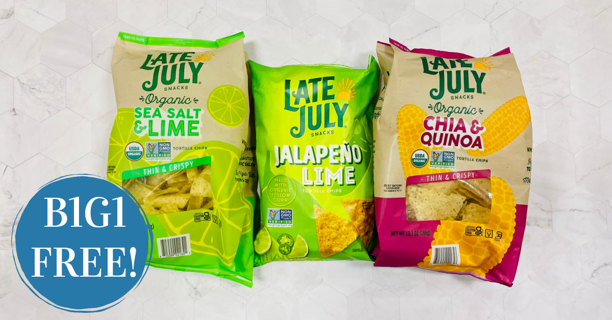 Late July Tortilla Chips are B1G1 FREE!