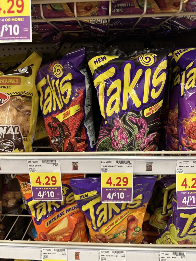 lays, takis and cheetos kroger shelf image (2)