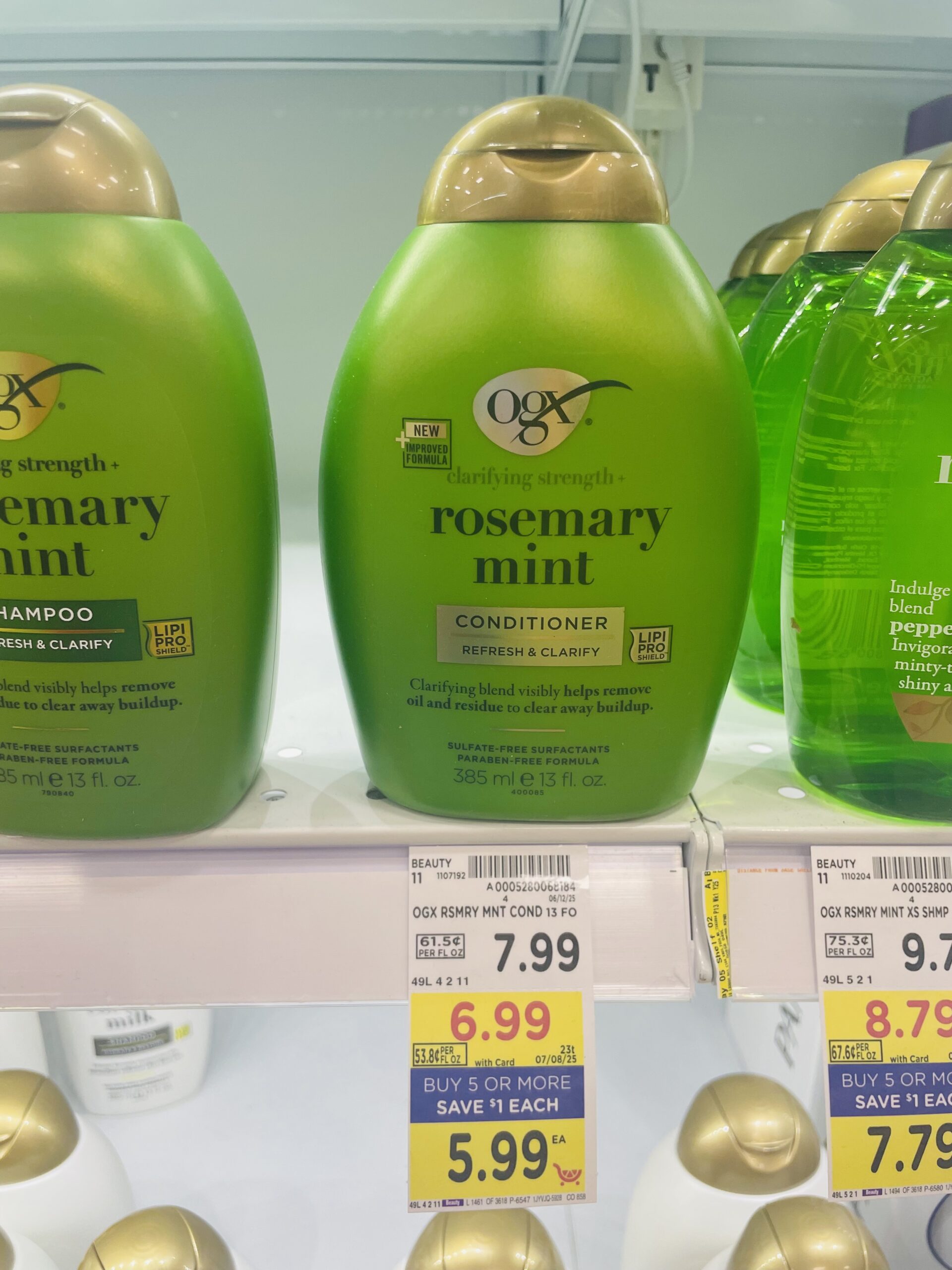 ogx shampoo and conditioner kroger shelf image (1)