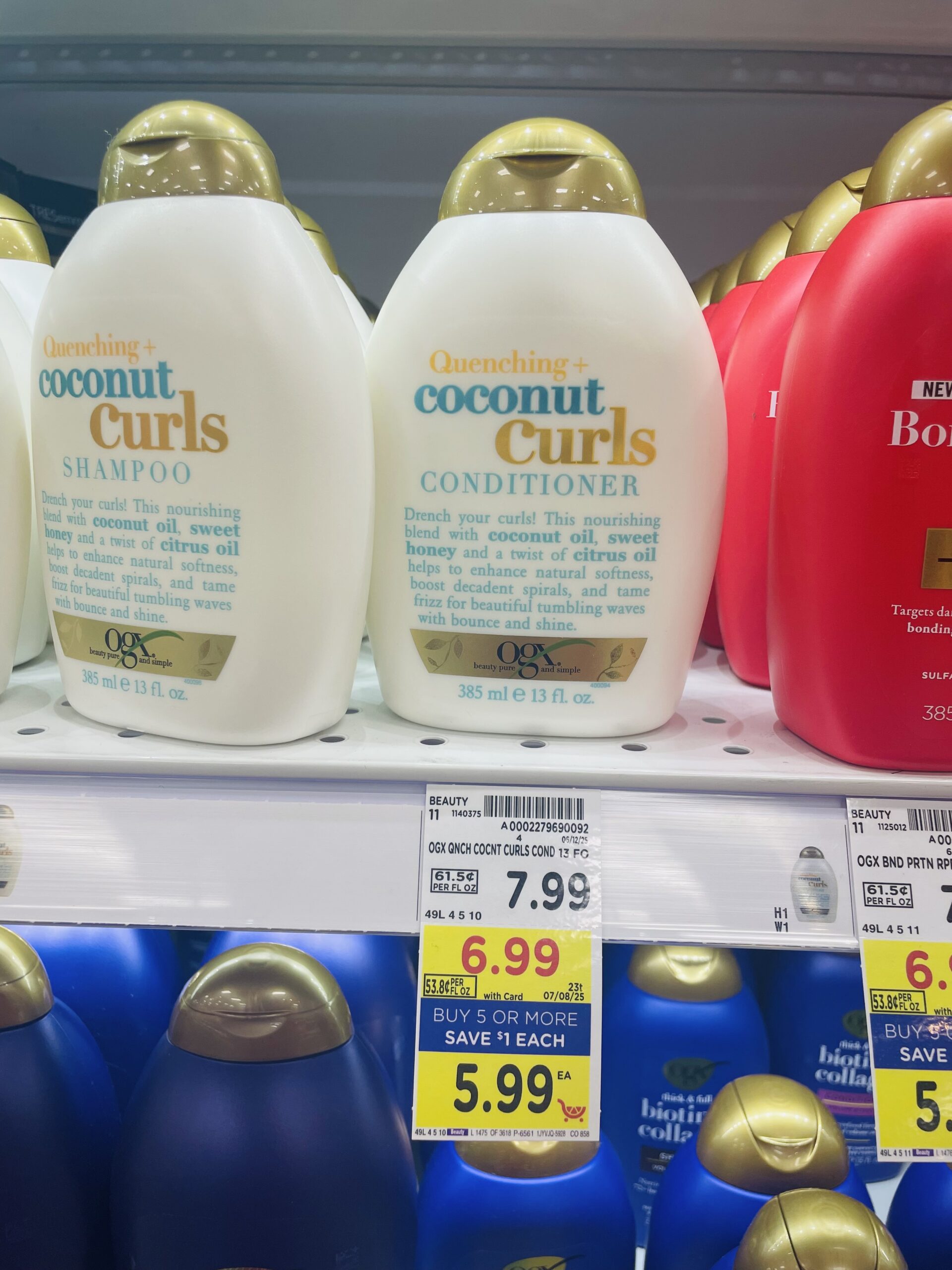 ogx shampoo and conditioner kroger shelf image (1)