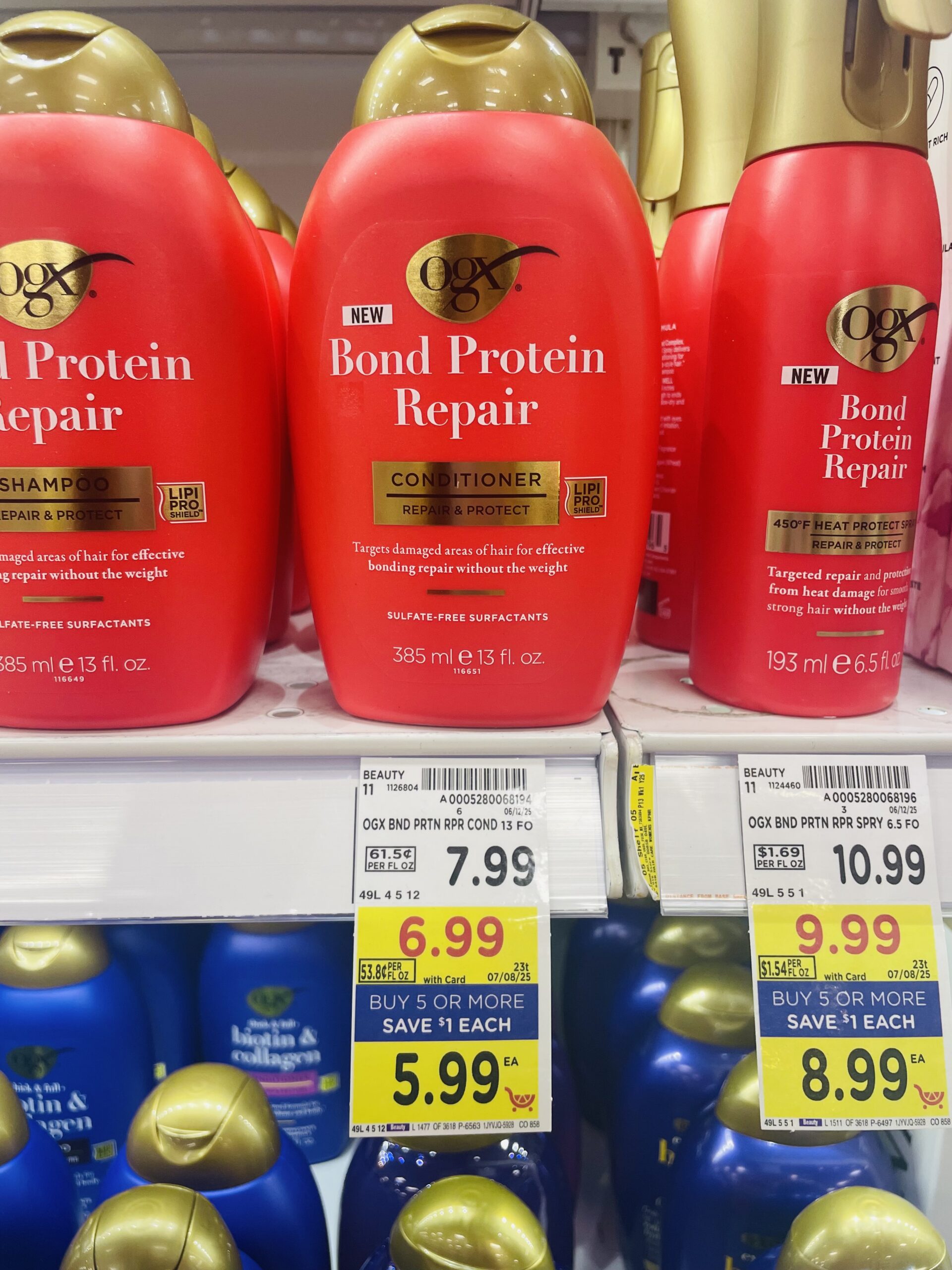 ogx shampoo and conditioner kroger shelf image (1)