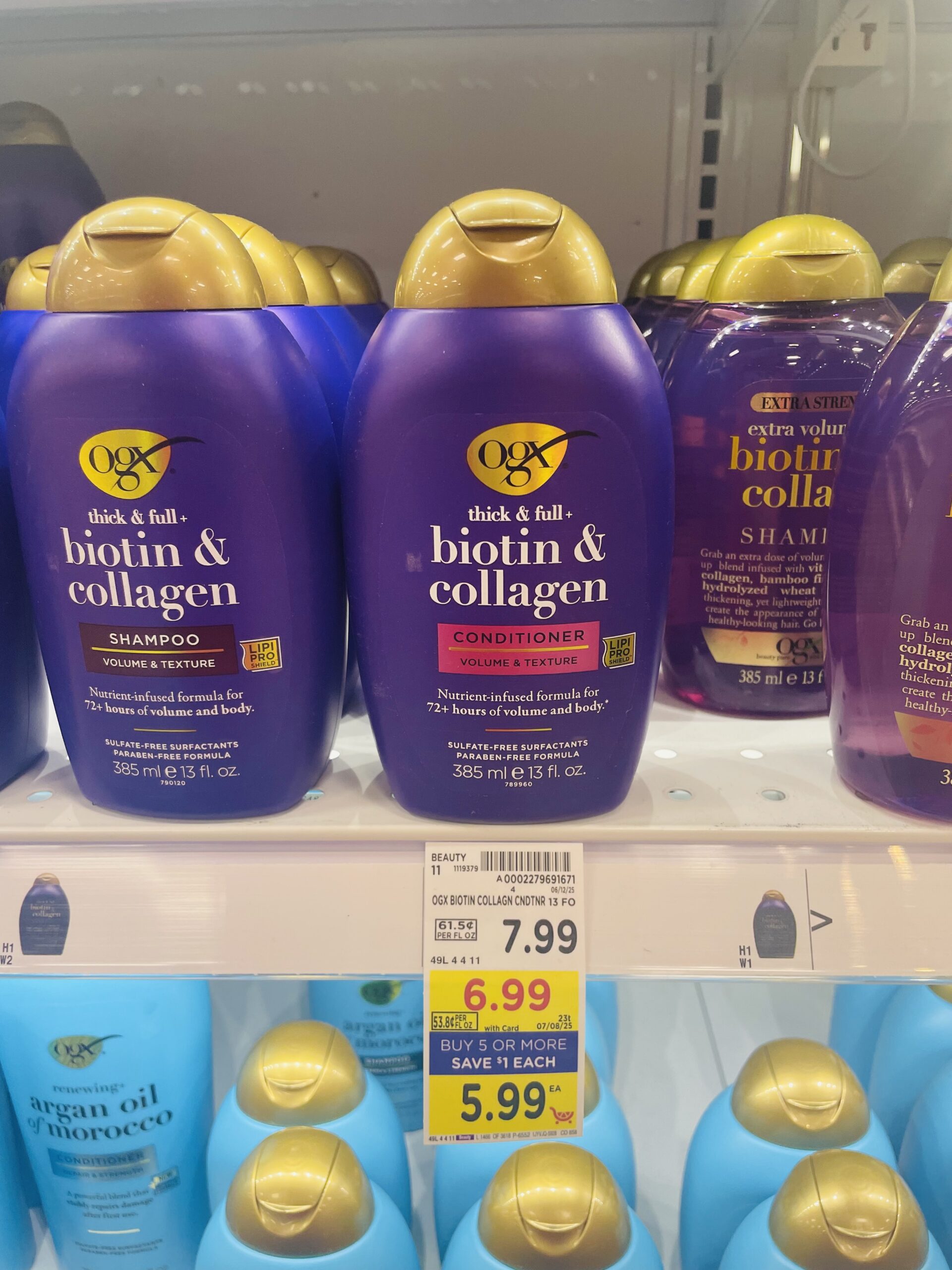 ogx shampoo and conditioner kroger shelf image (1)